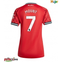 Camiseta Manchester United Mason Mount #7 Primera Equipación para mujer 2025-26 manga corta